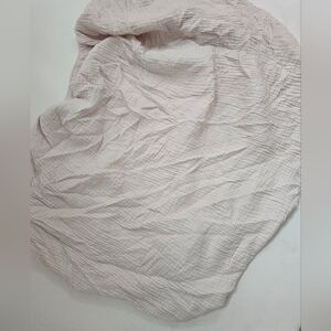 Restoration Hardware Baby Child Petal Pink Crib Sheet Featherlight Cotton Gauze